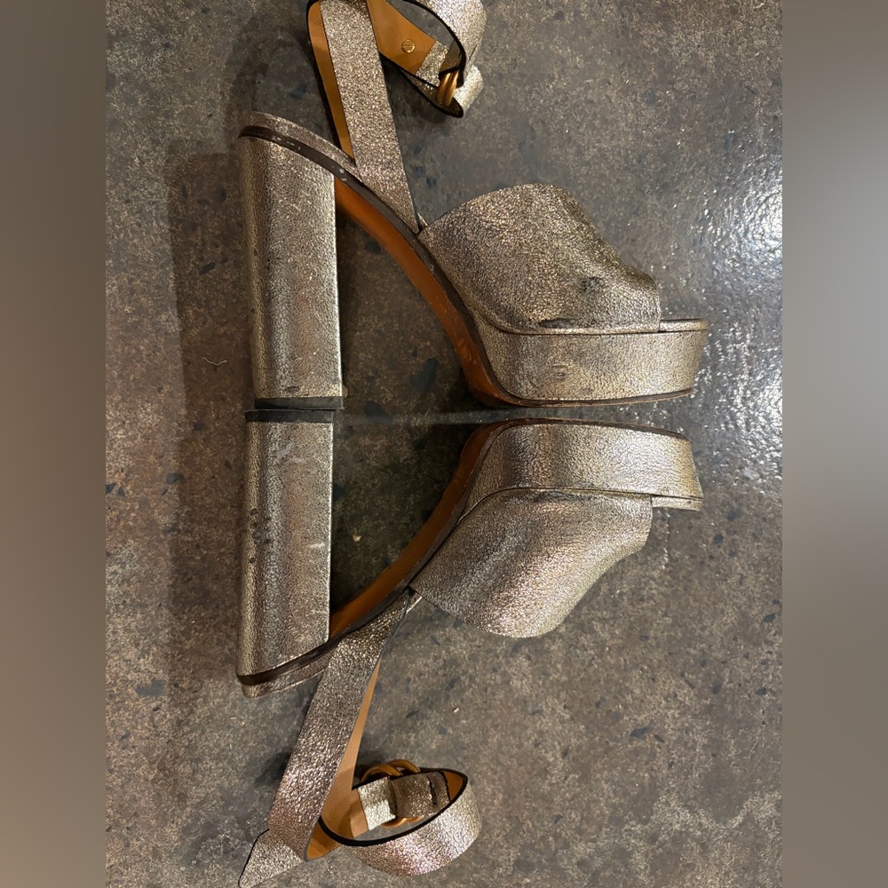 CHLOE Leather Kingsley Sandals - Picture 6 of 9